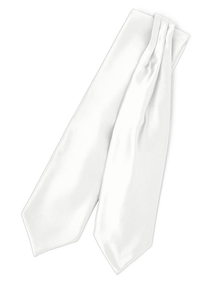 Front View - White Matte Satin Cravats by After Six