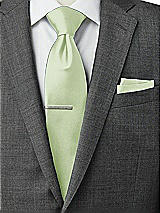 Rear View Thumbnail - Limeade Matte Satin Pocket Squares by After Six