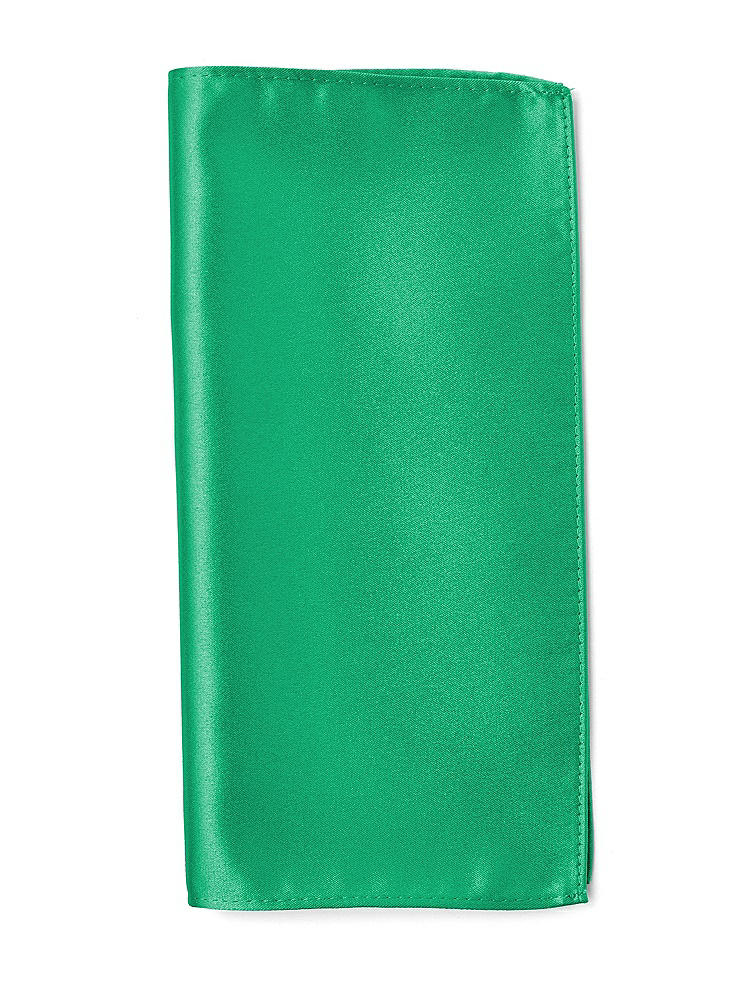 Front View - Pantone Emerald Matte Satin Pocket Squares by After Six