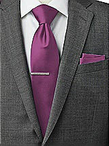 Rear View Thumbnail - Radiant Orchid Matte Satin Pocket Squares by After Six