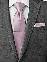 Rear View Thumbnail - Suede Rose Matte Satin Pocket Squares by After Six