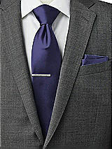 Rear View Thumbnail - Amethyst Matte Satin Pocket Squares by After Six