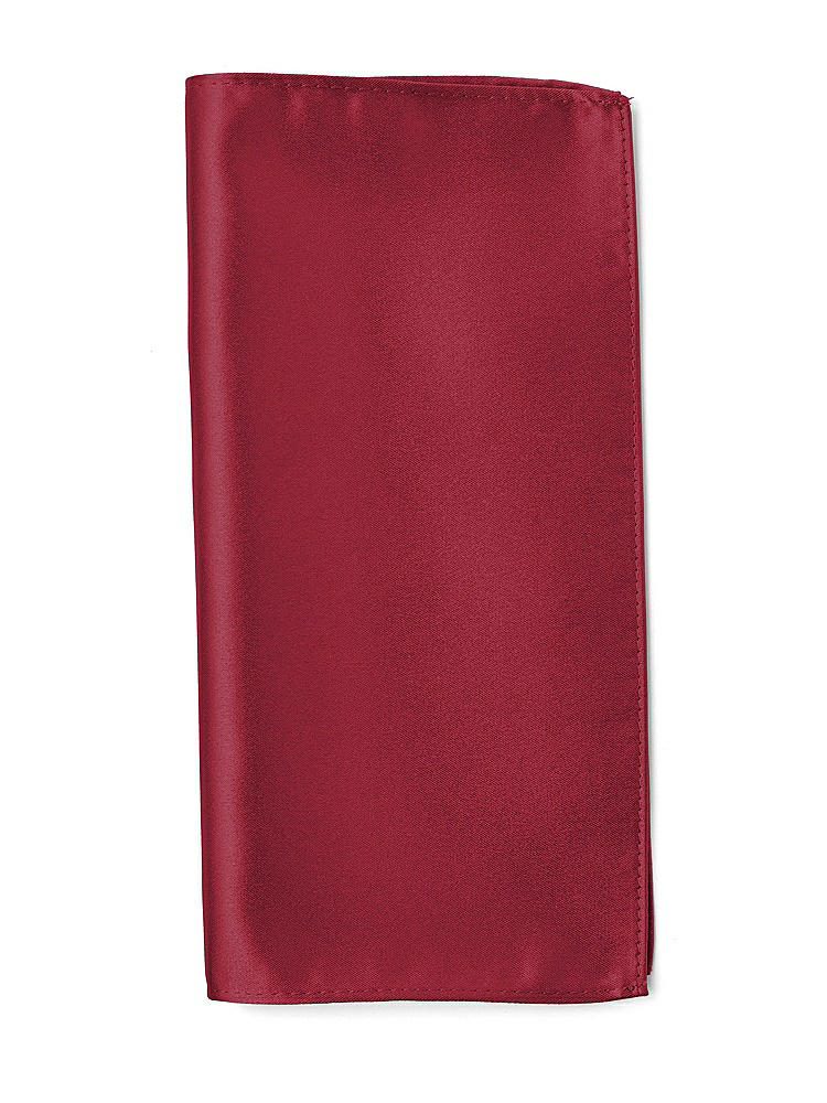 Front View - Claret Matte Satin Pocket Squares by After Six