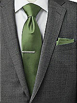 Rear View Thumbnail - Clover Matte Satin Pocket Squares by After Six