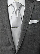 Rear View Thumbnail - Frost Matte Satin Pocket Squares by After Six