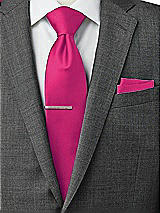Rear View Thumbnail - Think Pink Matte Satin Pocket Squares by After Six