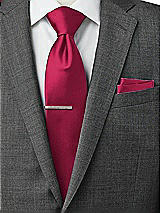 Rear View Thumbnail - Valentine Matte Satin Pocket Squares by After Six