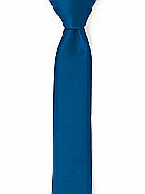 Front View Thumbnail - Cerulean Matte Satin Narrow Ties by After Six
