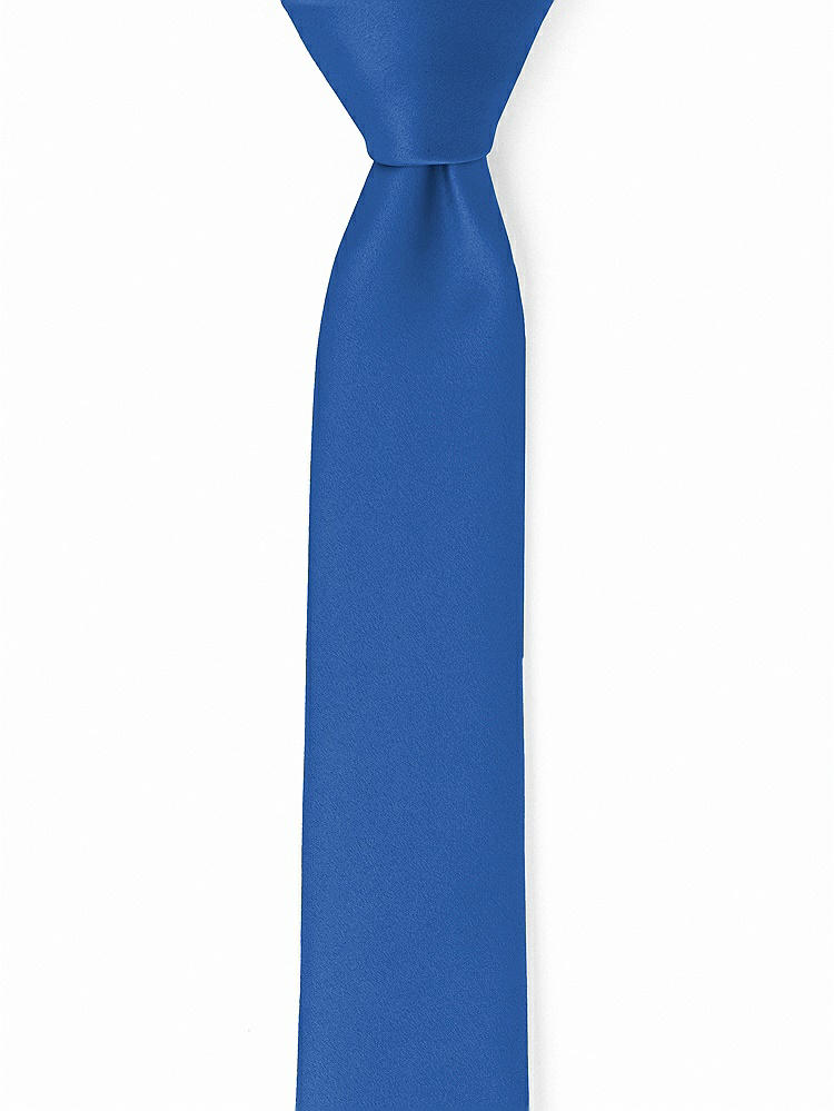 Front View - Lapis Matte Satin Narrow Ties by After Six