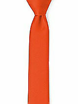 Front View Thumbnail - Tangerine Tango Matte Satin Narrow Ties by After Six