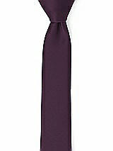 Front View Thumbnail - Aubergine Matte Satin Narrow Ties by After Six