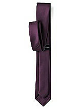 Rear View Thumbnail - Aubergine Matte Satin Narrow Ties by After Six