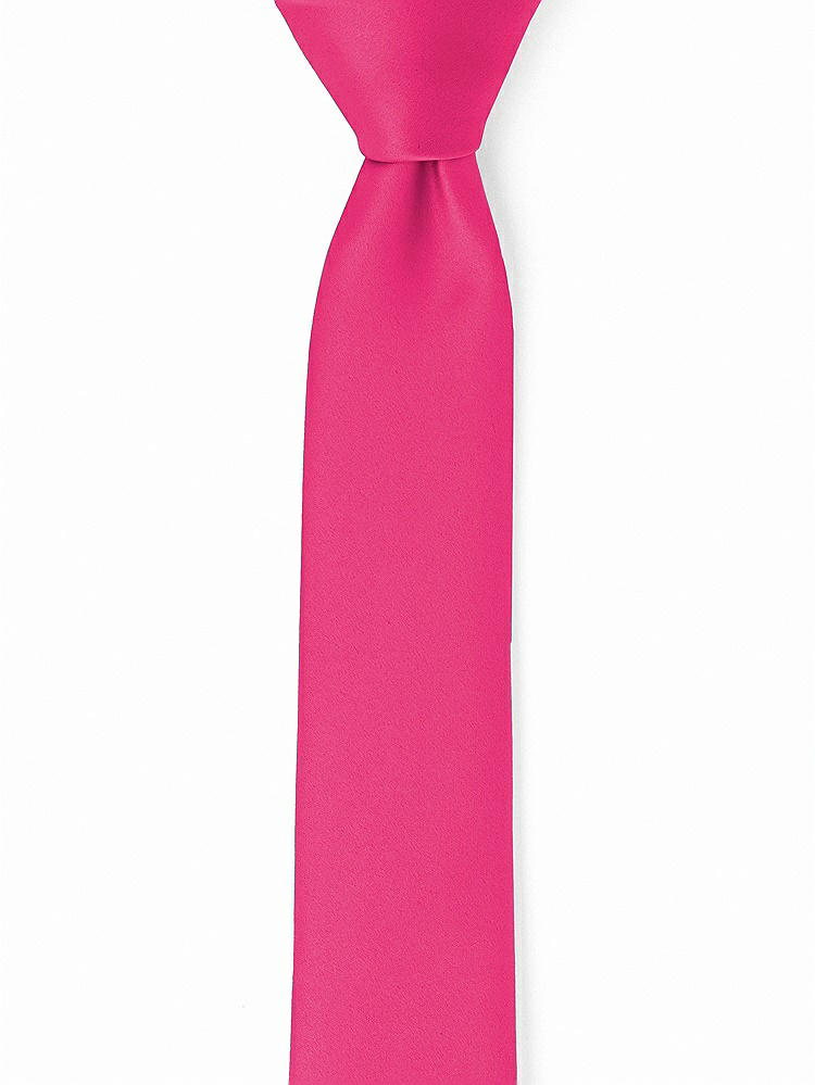 Front View - Azalea Matte Satin Narrow Ties by After Six