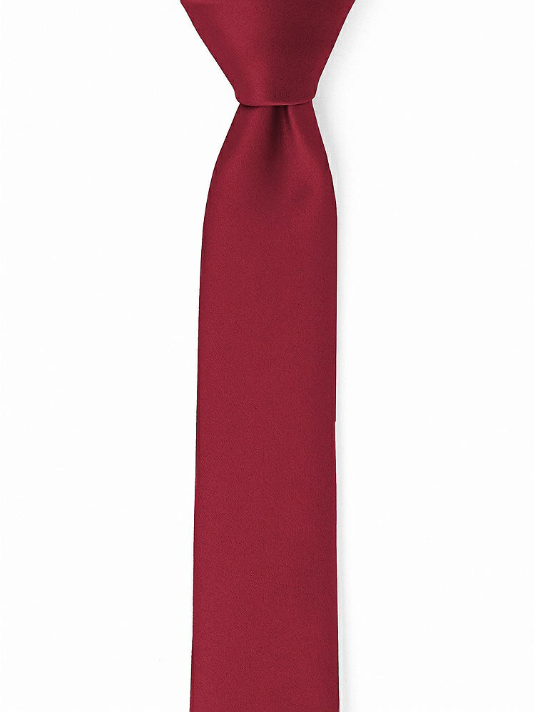 Front View - Claret Matte Satin Narrow Ties by After Six