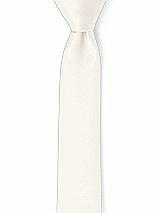Front View Thumbnail - Ivory Matte Satin Narrow Ties by After Six