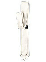 Rear View Thumbnail - Ivory Matte Satin Narrow Ties by After Six