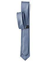 Rear View Thumbnail - Larkspur Blue Matte Satin Narrow Ties by After Six