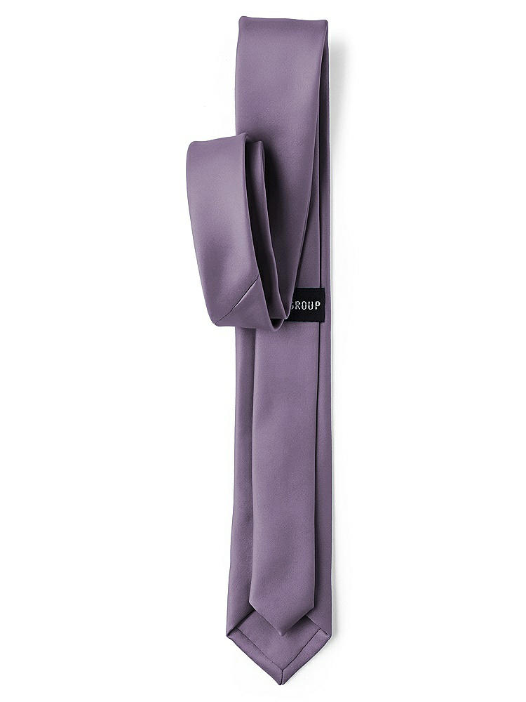 Back View - Lavender Matte Satin Narrow Ties by After Six