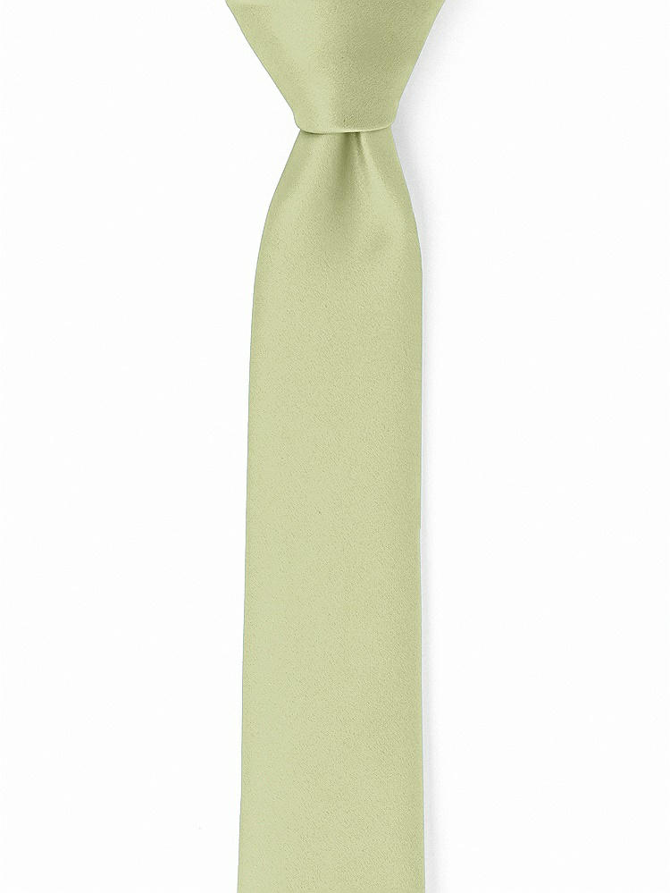 Front View - Mint Matte Satin Narrow Ties by After Six