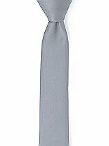 Front View Thumbnail - Platinum Matte Satin Narrow Ties by After Six