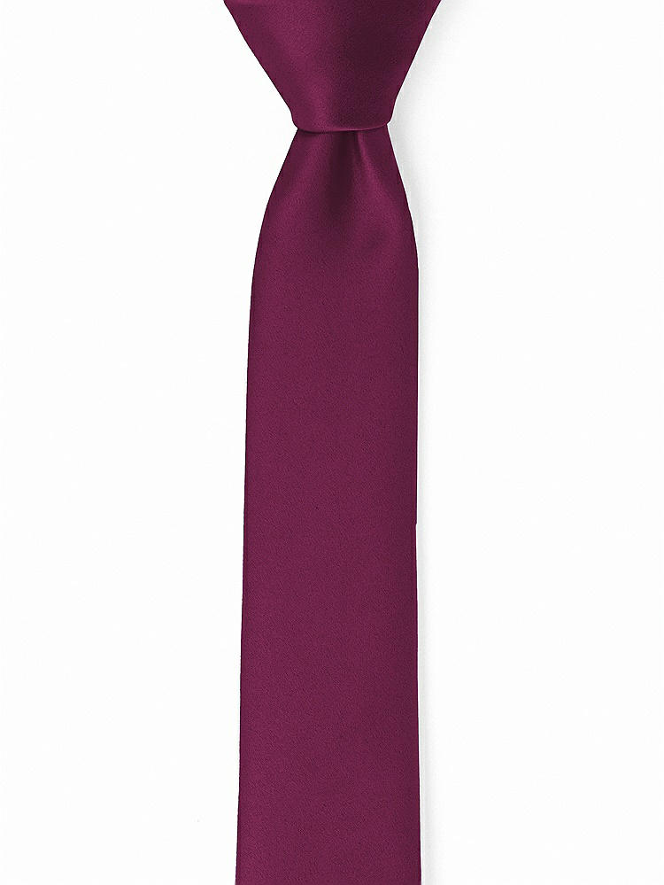 Front View - Ruby Matte Satin Narrow Ties by After Six
