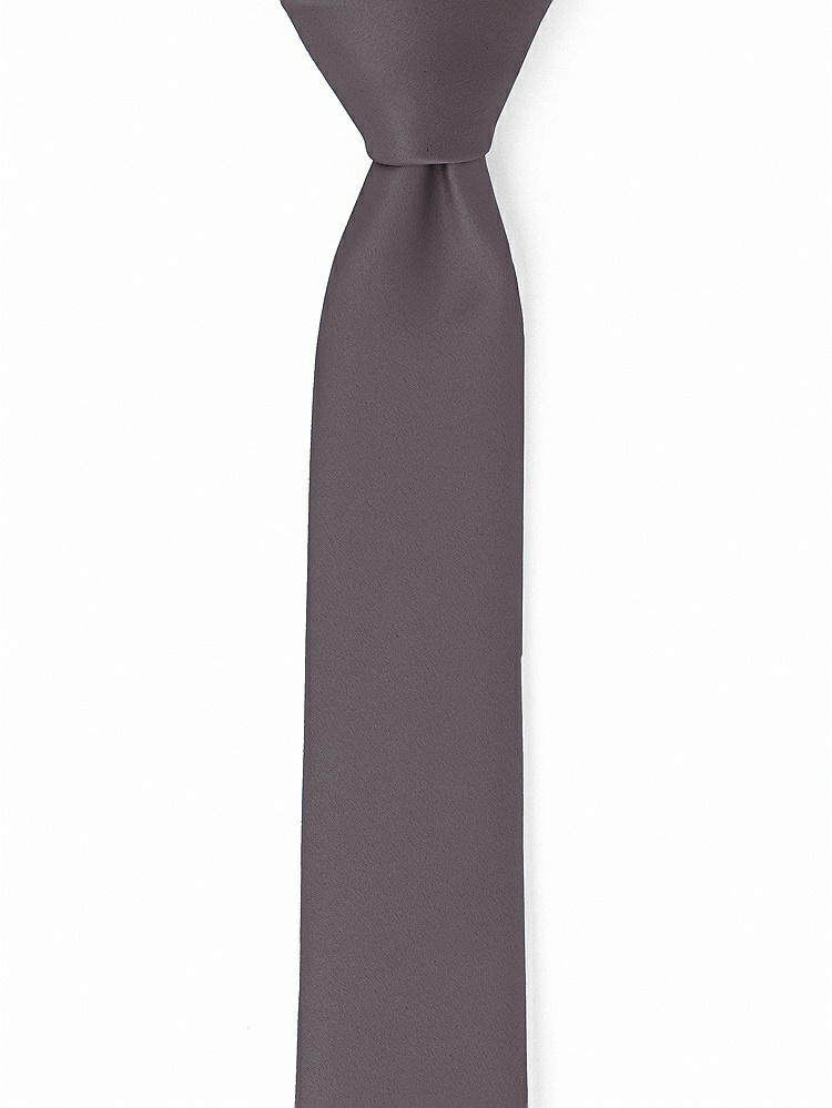 Front View - Stormy Matte Satin Narrow Ties by After Six
