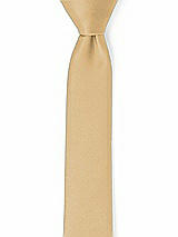 Front View Thumbnail - Venetian Gold Matte Satin Narrow Ties by After Six