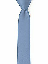 Front View Thumbnail - Windsor Blue Matte Satin Narrow Ties by After Six