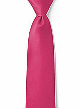 Front View Thumbnail - Shocking Matte Satin Boy's 14" Zip Necktie by After Six