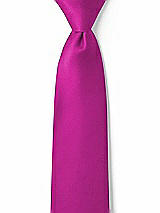 Front View Thumbnail - American Beauty Matte Satin Boy's 14" Zip Necktie by After Six