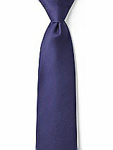 Front View Thumbnail - Amethyst Matte Satin Boy's 14" Zip Necktie by After Six