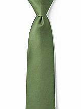 Front View Thumbnail - Clover Matte Satin Boy's 14" Zip Necktie by After Six