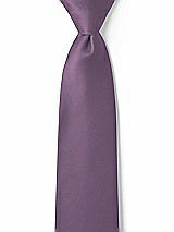Front View Thumbnail - Smashing Matte Satin Boy's 14" Zip Necktie by After Six