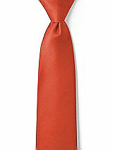 Front View Thumbnail - Spice Matte Satin Boy's 14" Zip Necktie by After Six