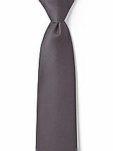 Front View Thumbnail - Stormy Matte Satin Boy's 14" Zip Necktie by After Six