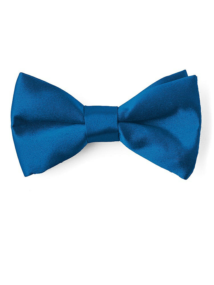 Front View - Cerulean Matte Satin Boy's Clip Bow Tie by After Six