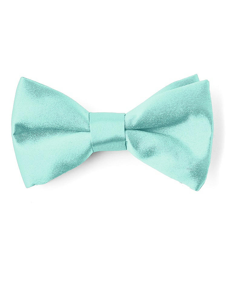 Front View - Coastal Matte Satin Boy's Clip Bow Tie by After Six