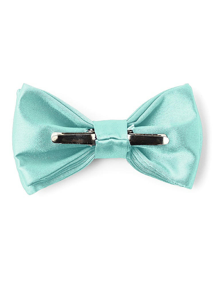 Back View - Coastal Matte Satin Boy's Clip Bow Tie by After Six