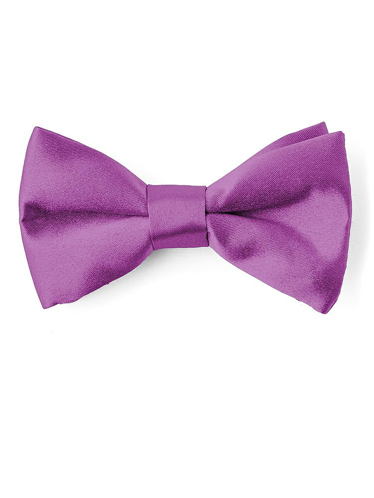 Front View - Orchid Matte Satin Boy's Clip Bow Tie by After Six