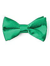 Front View Thumbnail - Pantone Emerald Matte Satin Boy's Clip Bow Tie by After Six