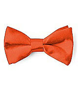 Front View Thumbnail - Tangerine Tango Matte Satin Boy's Clip Bow Tie by After Six
