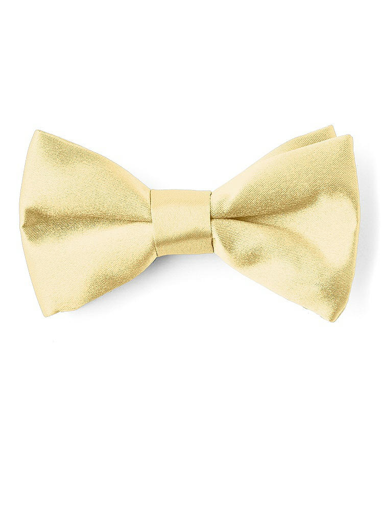 Front View - Buttercup Matte Satin Boy's Clip Bow Tie by After Six