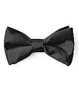 Front View Thumbnail - Black Matte Satin Boy's Clip Bow Tie by After Six