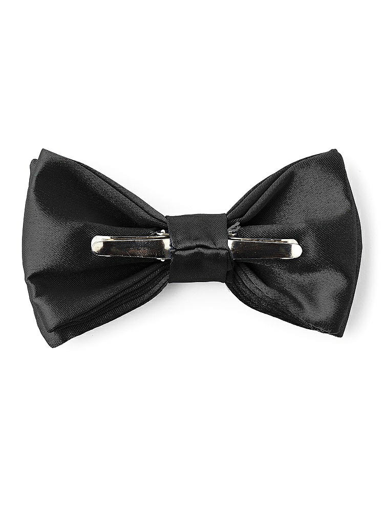 Back View - Black Matte Satin Boy's Clip Bow Tie by After Six