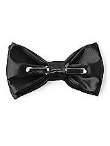 Rear View Thumbnail - Black Matte Satin Boy's Clip Bow Tie by After Six