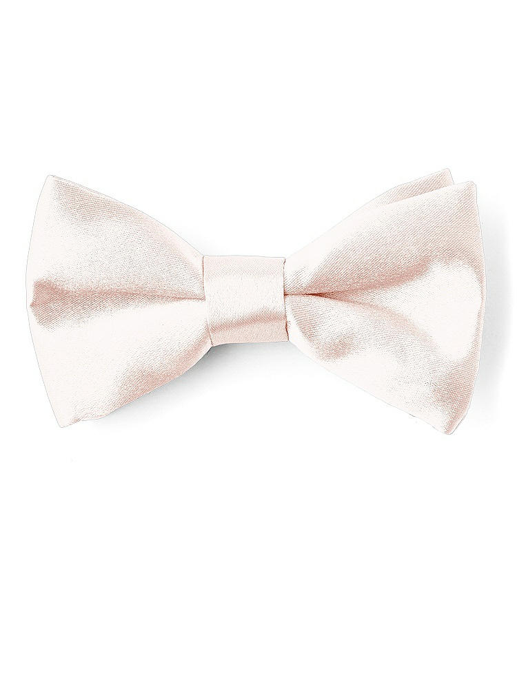 Front View - Blush Matte Satin Boy's Clip Bow Tie by After Six