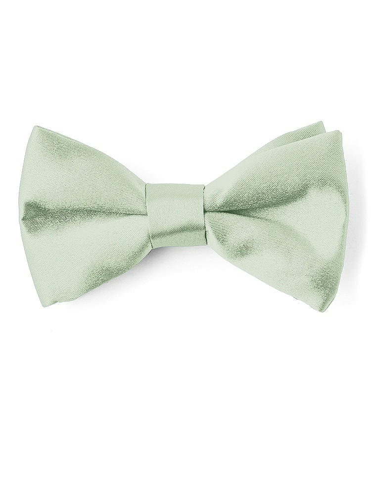 Front View - Celadon Matte Satin Boy's Clip Bow Tie by After Six