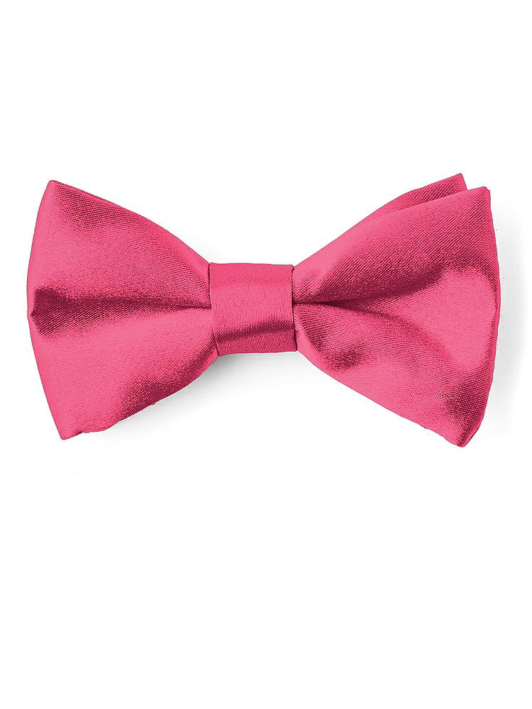 Front View - Pantone Honeysuckle Matte Satin Boy's Clip Bow Tie by After Six