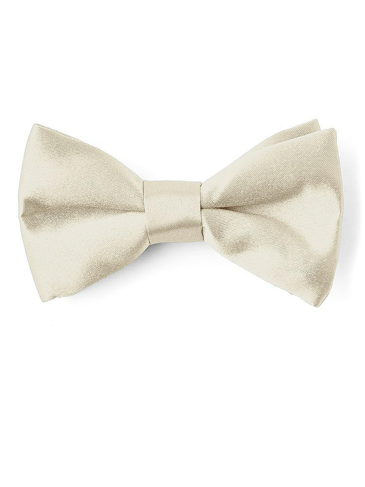 Front View - Champagne Matte Satin Boy's Clip Bow Tie by After Six