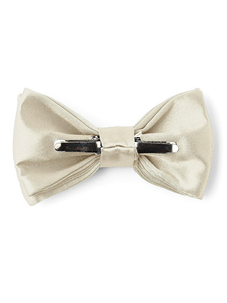 Back View - Champagne Matte Satin Boy's Clip Bow Tie by After Six